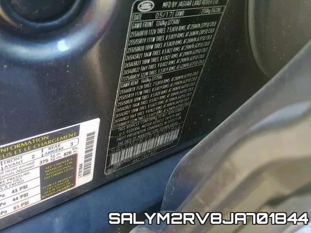 SALYM2RV8JA701844 фото 2