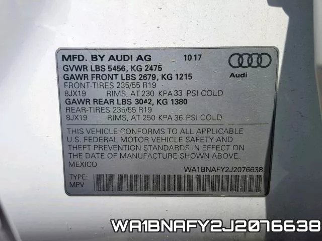 WA1BNAFY2J2076638 фото 2