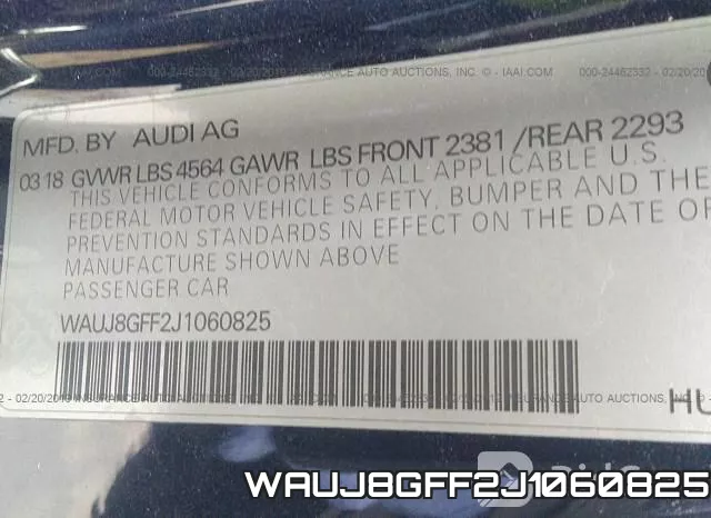 WAUJ8GFF2J1060825 фото 10