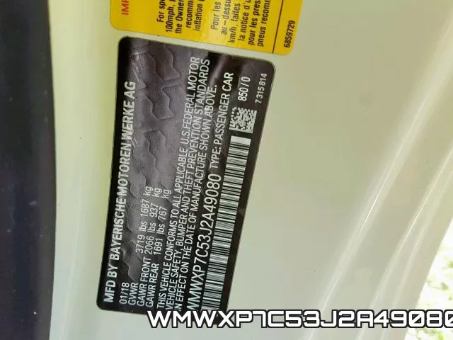 WMWXP7C53J2A49080 фото 2