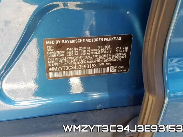 WMZYT3C34J3E93153 фото 2
