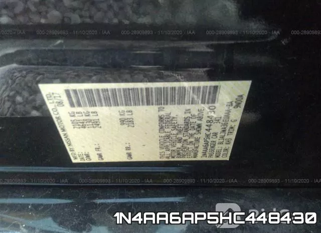 1N4AA6AP5HC448430 фото 10