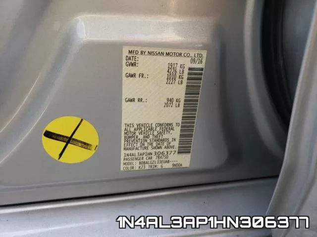 1N4AL3AP1HN306377 фото 2
