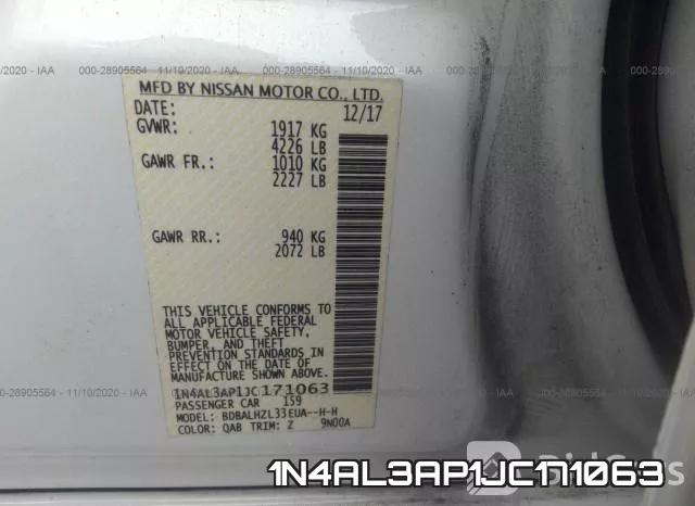 1N4AL3AP1JC171063 фото 6
