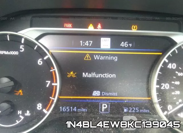 1N4BL4EW8KC139045 фото 8
