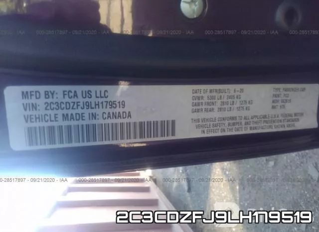 2C3CDZFJ9LH179519 фото 10
