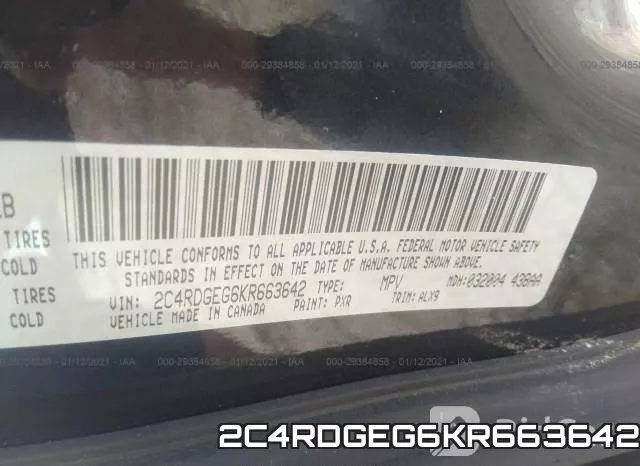 2C4RDGEG6KR663642 фото 10