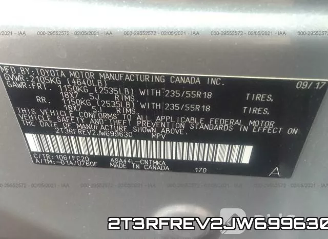 2T3RFREV2JW699630 фото 9
