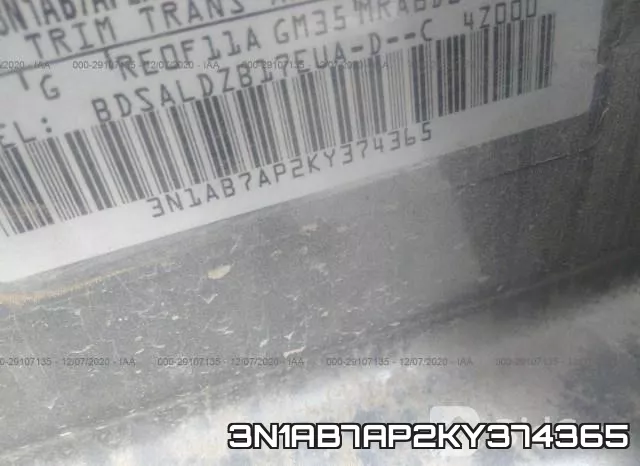3N1AB7AP2KY374365 фото 10