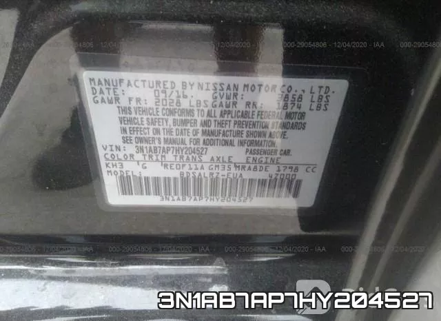 3N1AB7AP7HY204527 фото 8