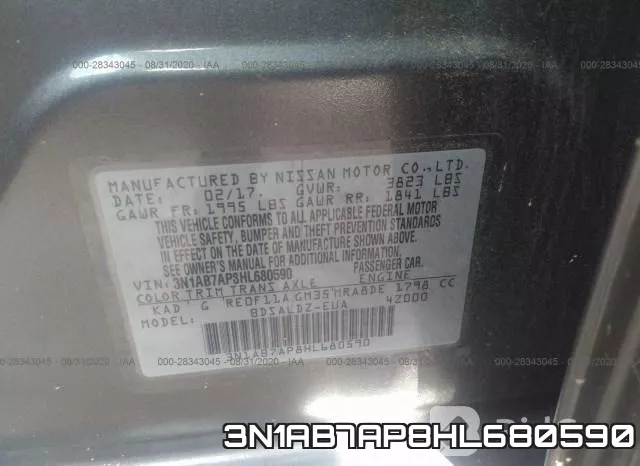 3N1AB7AP8HL680590 фото 9
