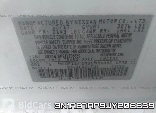 3N1AB7AP9JY206639 фото 10