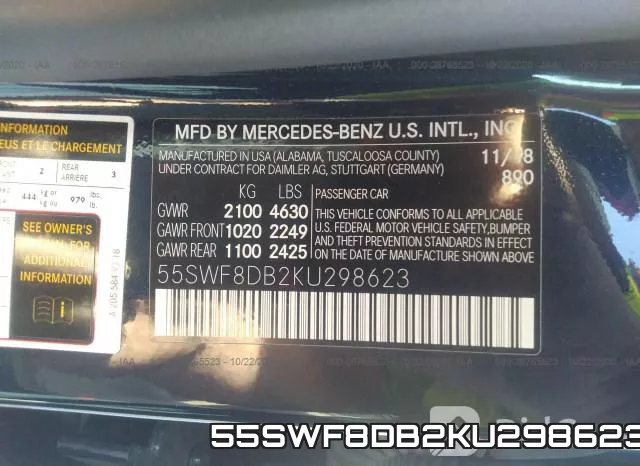 55SWF8DB2KU298623 фото 9