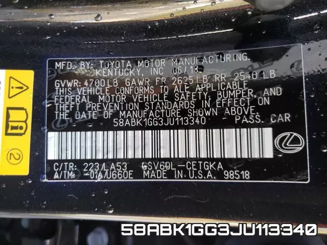 58ABK1GG3JU113340 фото 2