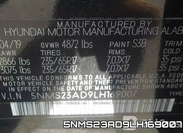 5NMS23AD9LH169007 фото 9