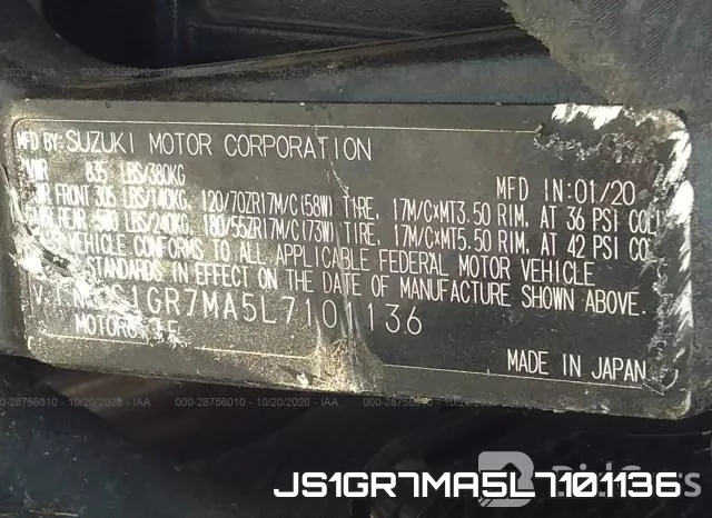 JS1GR7MA5L7101136 фото 2
