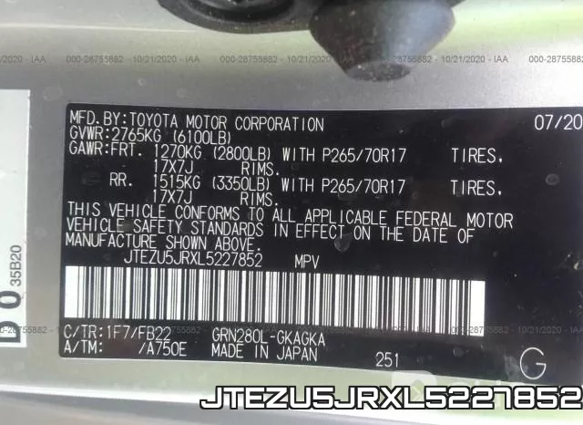 JTEZU5JRXL5227852 фото 10