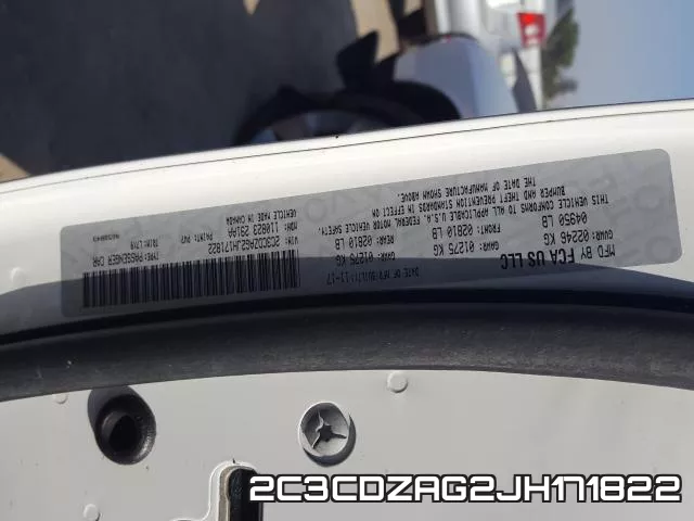 2C3CDZAG2JH171822 фото 2