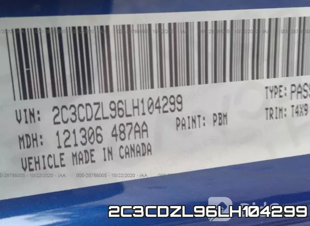 2C3CDZL96LH104299 фото 10