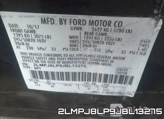 2LMPJ8LP9JBL13275 фото 9