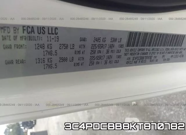 3C4PDCBB8KT870782 фото 10
