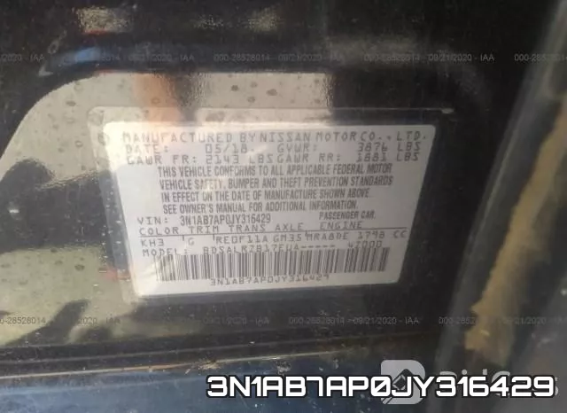 3N1AB7AP0JY316429 фото 10