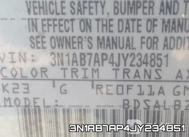 3N1AB7AP4JY234851 фото 9