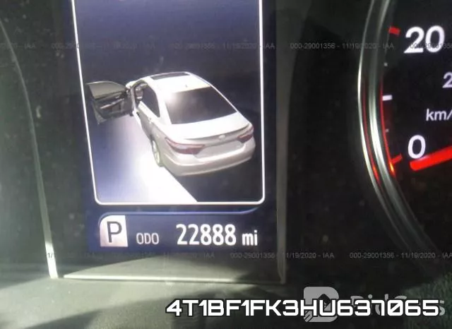 4T1BF1FK3HU637065 фото 8