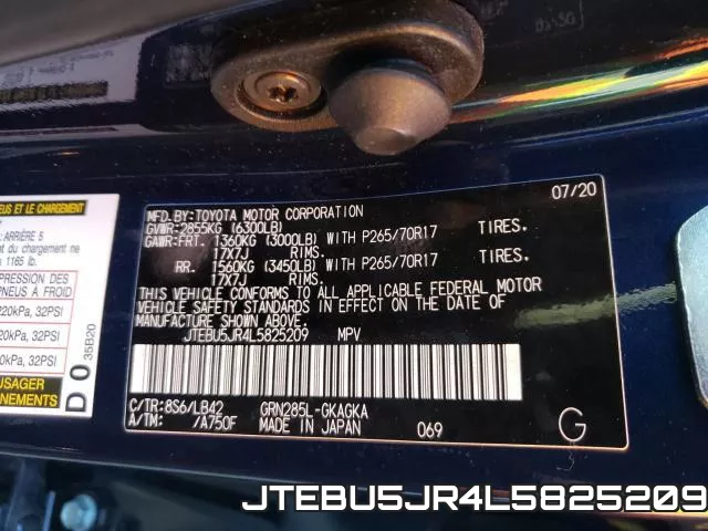 JTEBU5JR4L5825209 фото 2