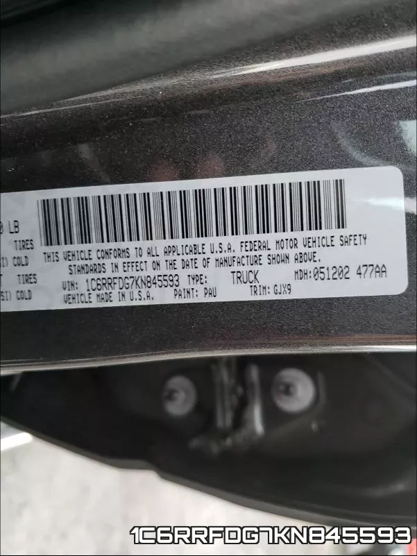 1C6RRFDG7KN845593 фото 2
