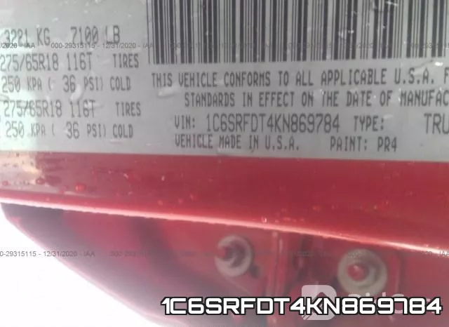 1C6SRFDT4KN869784 фото 10
