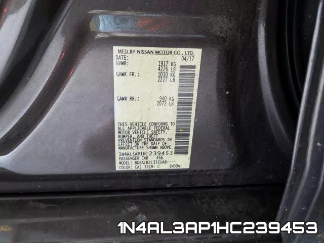 1N4AL3AP1HC239453 фото 2