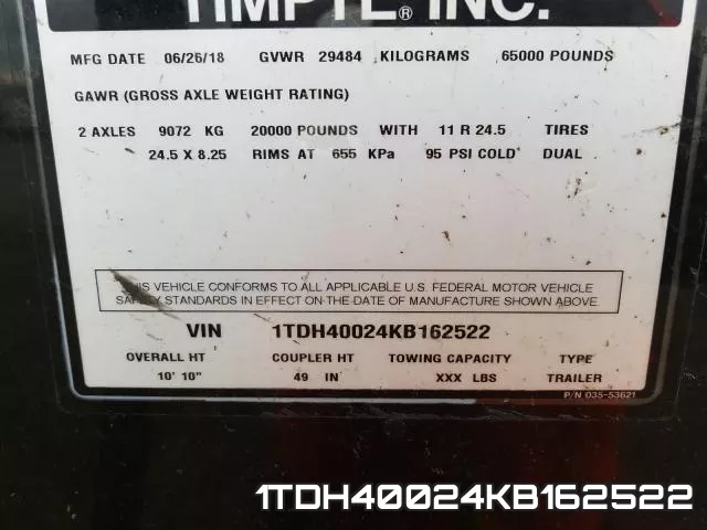 1TDH40024KB162522 фото 2