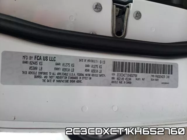 2C3CDXCT1KH652760 фото 2