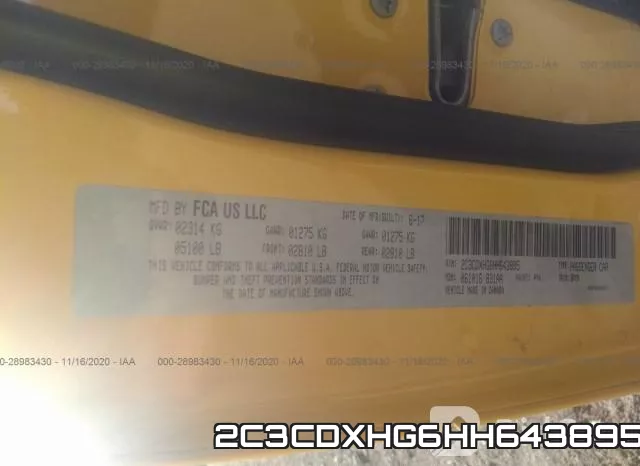 2C3CDXHG6HH643895 фото 9