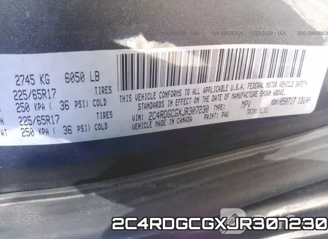2C4RDGCGXJR307230 фото 9
