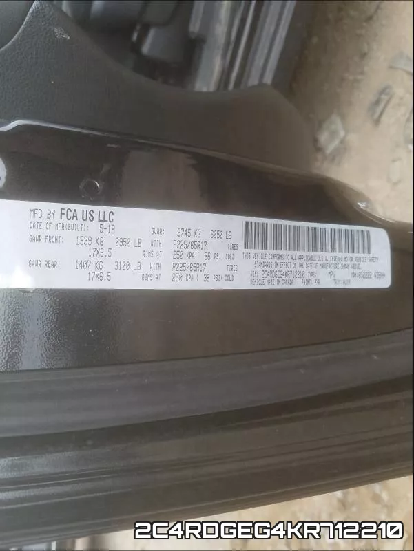 2C4RDGEG4KR712210 фото 2