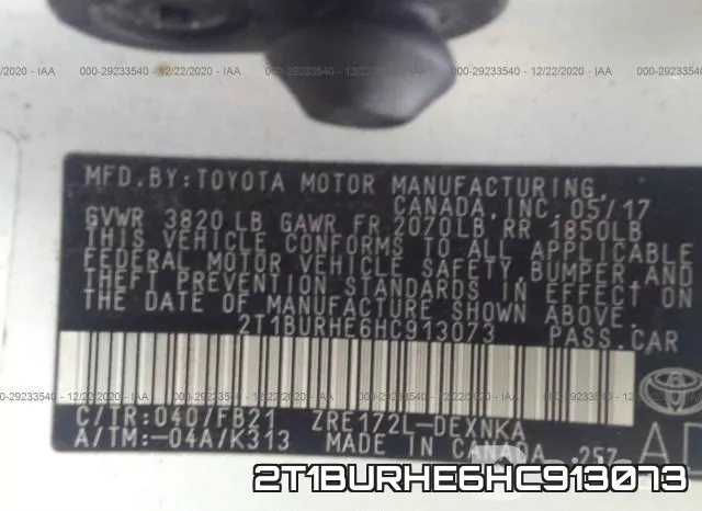 2T1BURHE6HC913073 фото 10