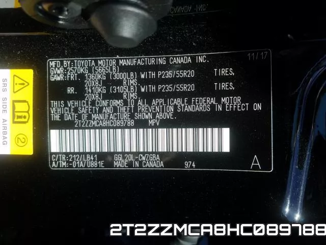 2T2ZZMCA8HC089788 фото 2