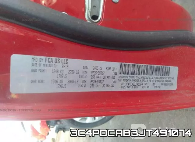 3C4PDCAB3JT491074 фото 6