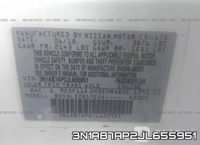 3N1AB7AP2JL655951 фото 10