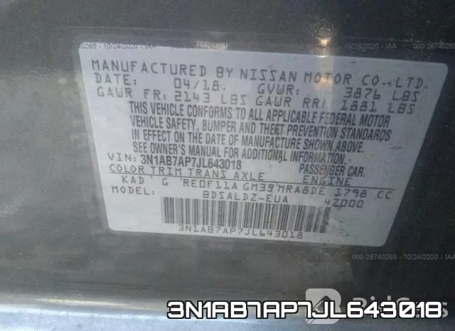 3N1AB7AP7JL643018 фото 8