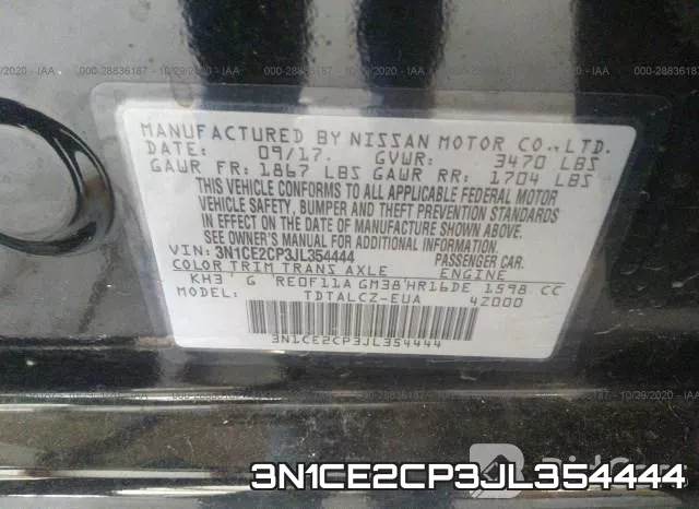 3N1CE2CP3JL354444 фото 9