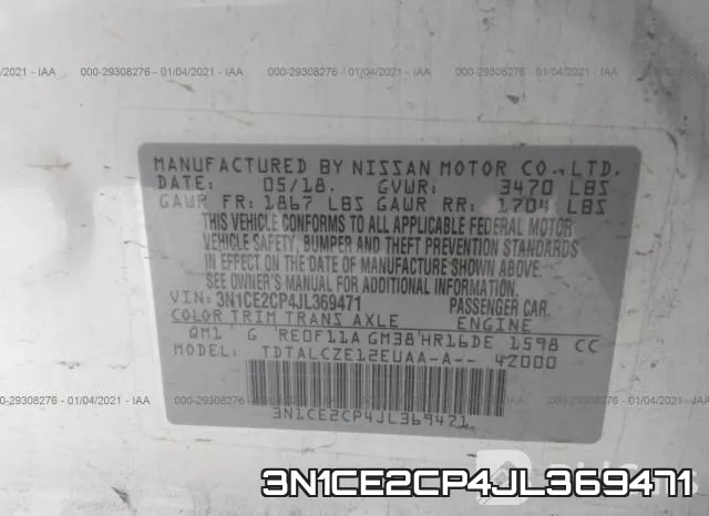 3N1CE2CP4JL369471 фото 10