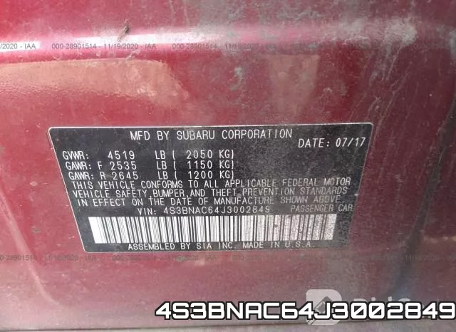 4S3BNAC64J3002849 фото 9