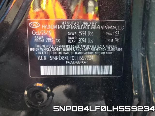 5NPD84LF0LH559234 фото 2