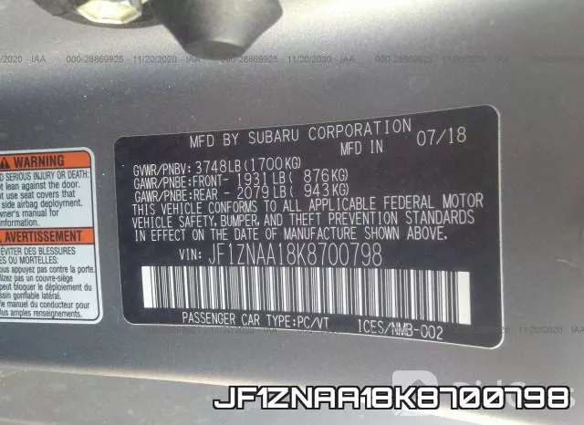 JF1ZNAA18K8700798 фото 7
