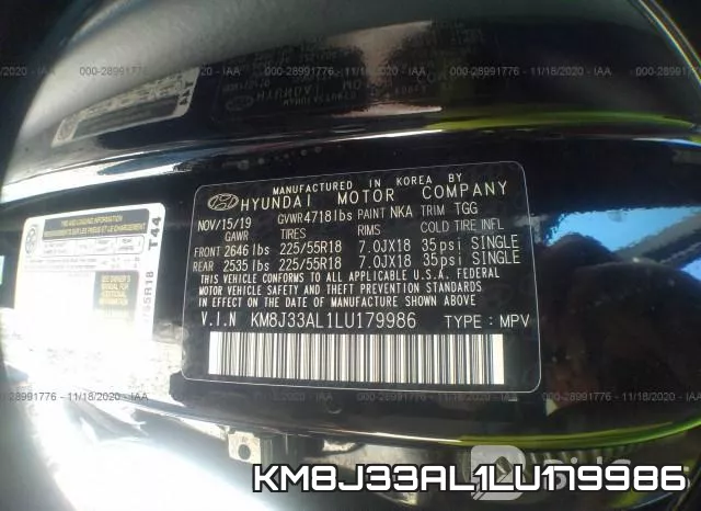 KM8J33AL1LU179986 фото 9
