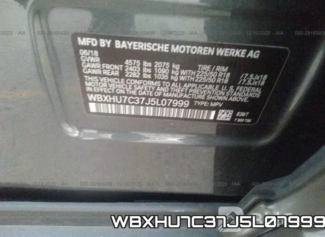 WBXHU7C37J5L07999 фото 9