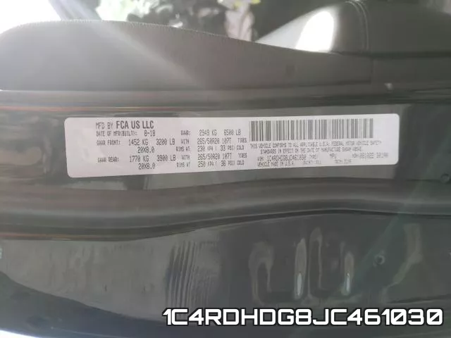 1C4RDHDG8JC461030 фото 2